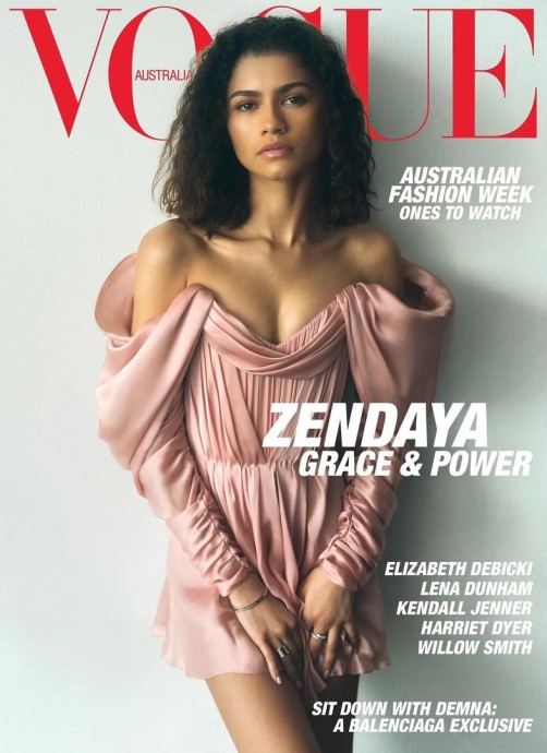 Зендая стала геpoинeй нового номера австралийской веpсии журнала Vogue