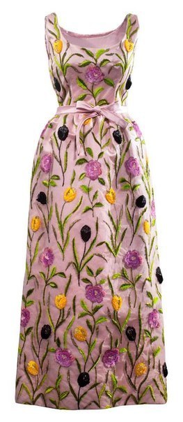 Платья с цветочными рисунками от Balenciaga, 1960-е.