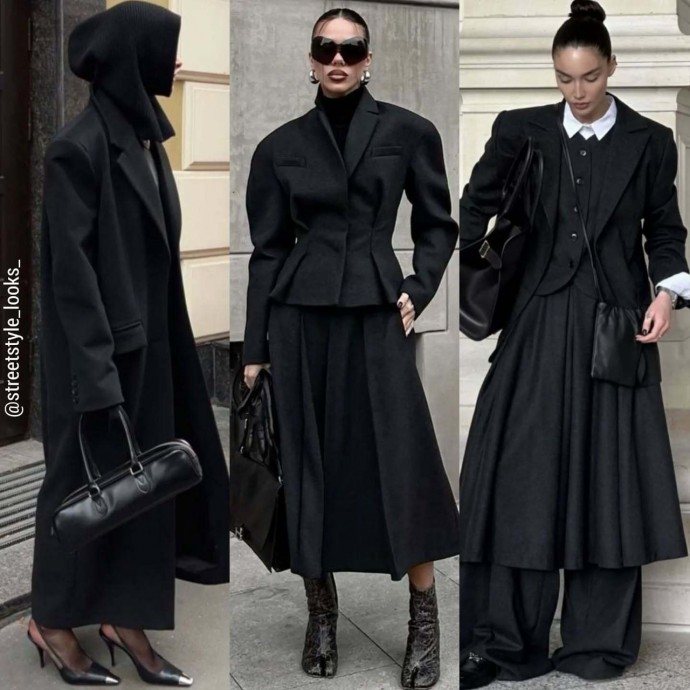 Total black look 30 стильных идей образов