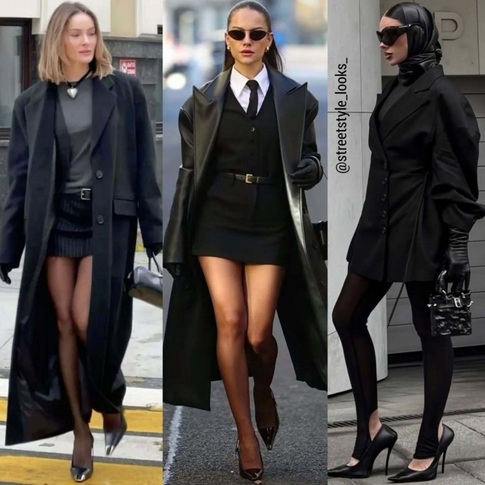 Total black look 30 стильных идей образов