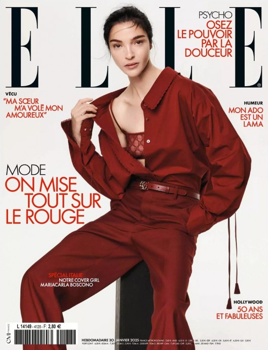 Мариакарла Босконо (Mariacarla Boscono) в фотосессии для журнала Elle France (2025)