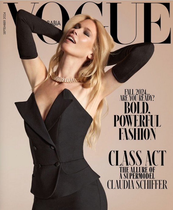 Клаудия Шиффер (Claudia Schiffer) в фотосессии для журнала Vogue Arabia (2024)