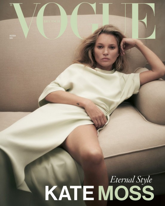 Кейт Мосс (Kate Moss) в фотосессии для журнала Vogue (2024)
