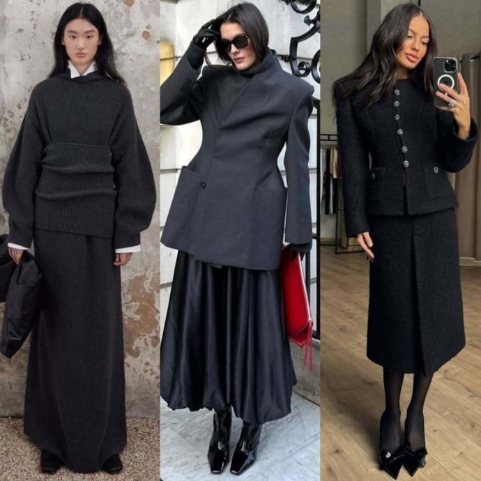 Total black look 30 стильных идей образов