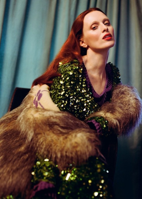 Карен Элсон (Karen Elson) в фотосессии для журнала InStyle US