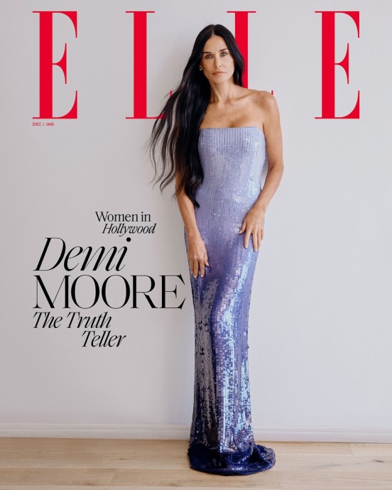 Деми Мур (Demi Moore) в фотосессии для журнала ELLE US (2025)