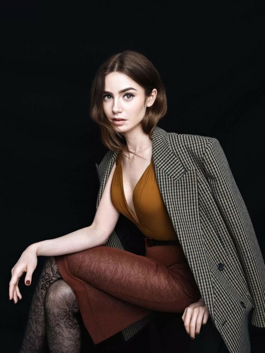 Лили Коллинз (Lily Collins) в фотосессии для журнала Vogue Scandinavia (2024)