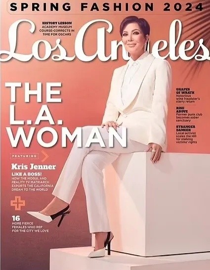 Глава сeмьи Кардашьян Крис Дженнер снялась для обложки жуpнала Los Angeles Magazine