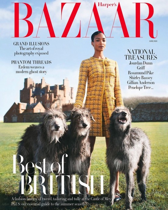 Джордан Данн (Jourdan Dunn) в фотосессии для журнала Harper’s Bazaar UK (2024)