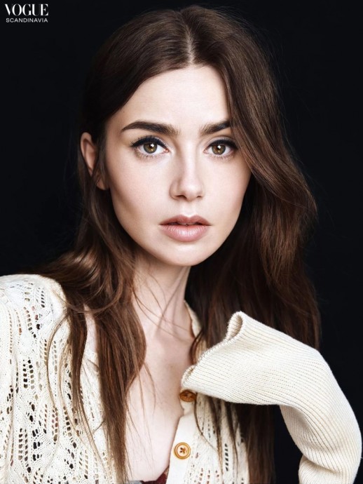 Лили Коллинз (Lily Collins) в фотосессии для журнала Vogue Scandinavia (2024)